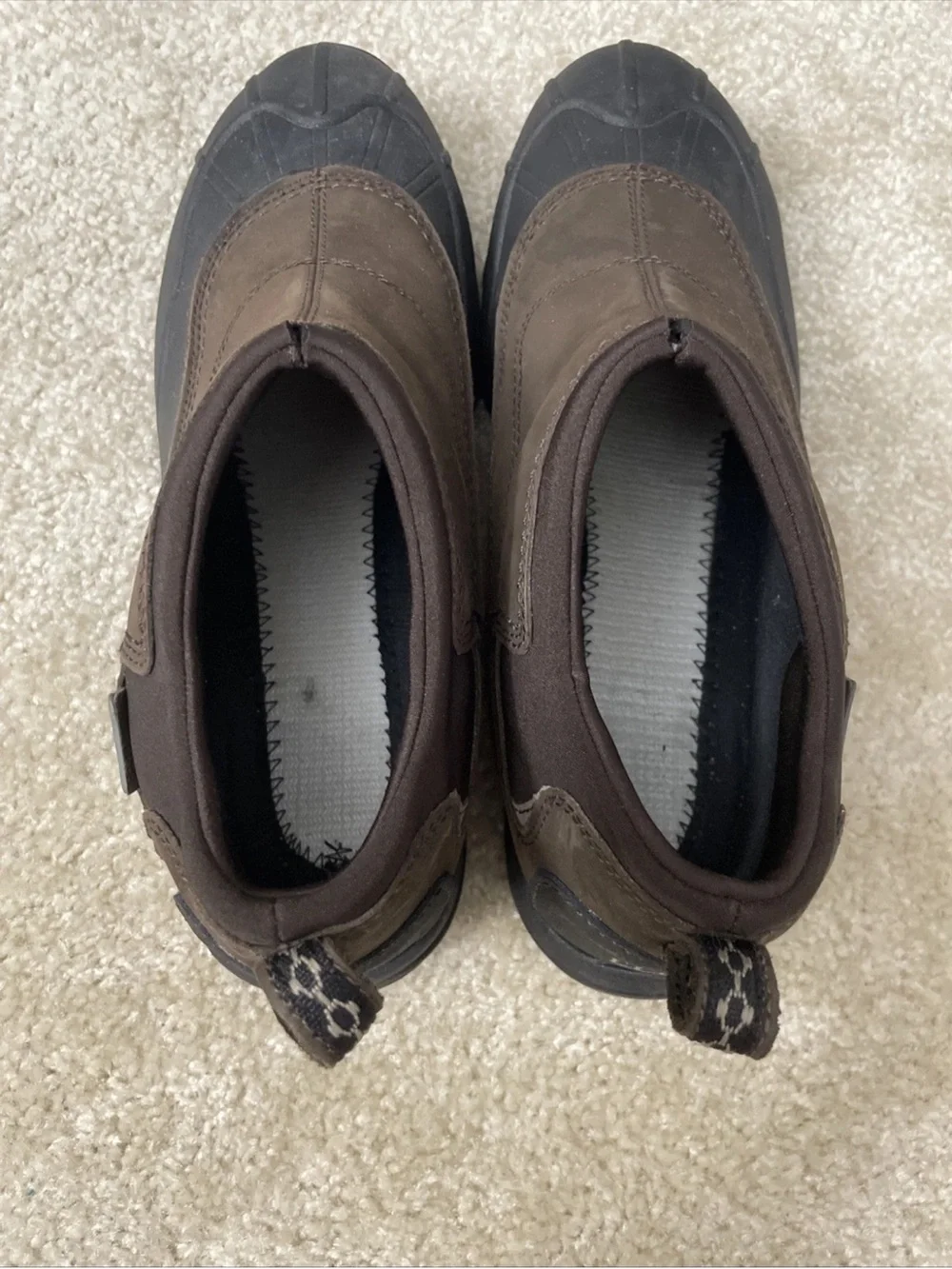 L.L. Bean Storm Chaser Slip On Duck Boots Men's 9 Waterproof TEK 2.5 -NO INSOLES